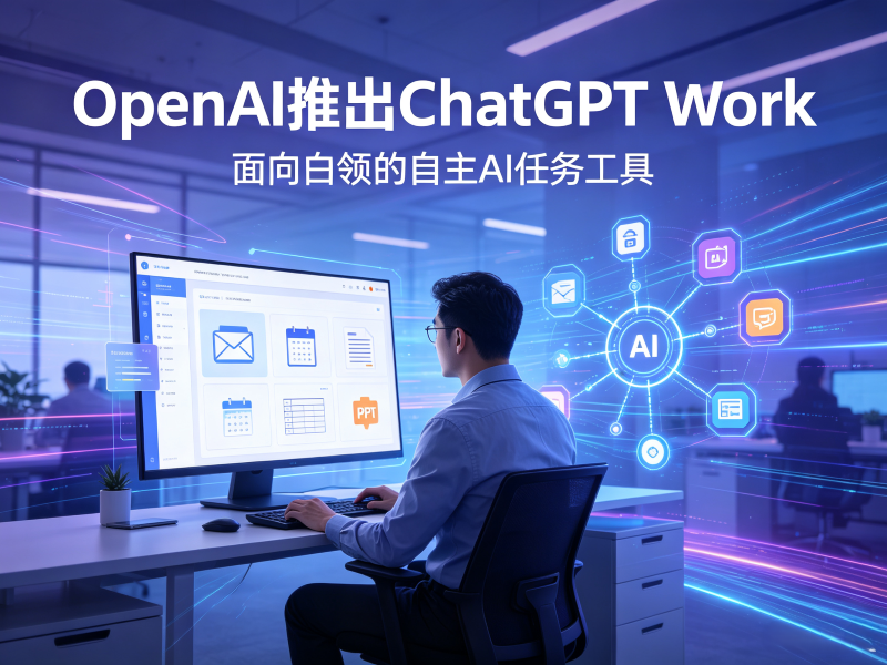 OpenAI推出ChatGPT Work：面向白领的自主AI任务工具，AI从 “问答” 迈向 “自主